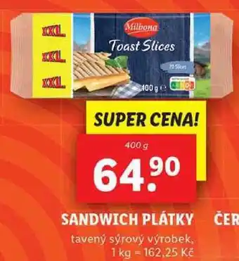 Sandwich plátky, 400 g