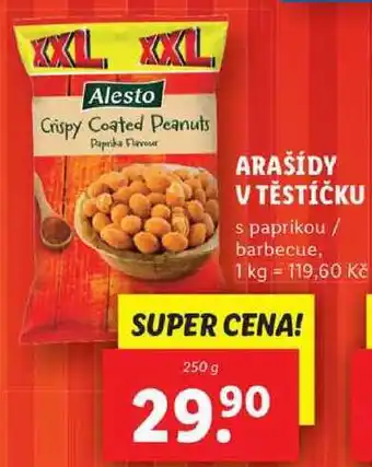 Lidl Arašídy v těstíčku, 250 g nabídka