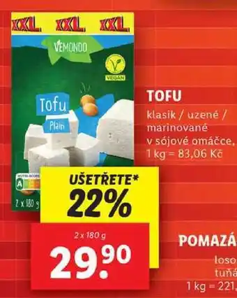 Lidl Tofu, 2x 180 g nabídka