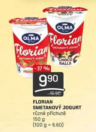 Flop Florian smetanový jogurt různé příchutě 150 g nabídka