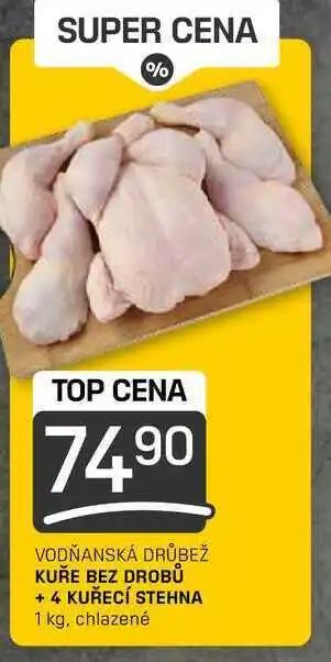 Flop Kuře bez drobů + 4 kuřecí stehna 1 kg nabídka