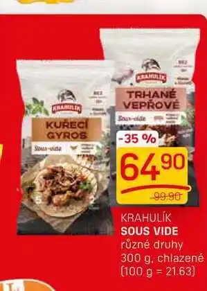 Flop Sous vide různé druhy 300 g, chlazené nabídka