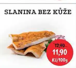 RABBIT řeznictví Slanina bez kůže 100g nabídka