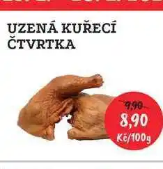 RABBIT řeznictví Uzená kuřecí čtvrtka 100g nabídka