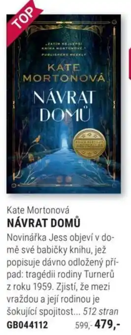 Knižní klub Kate Mortonová NÁVRAT DOMŮ nabídka