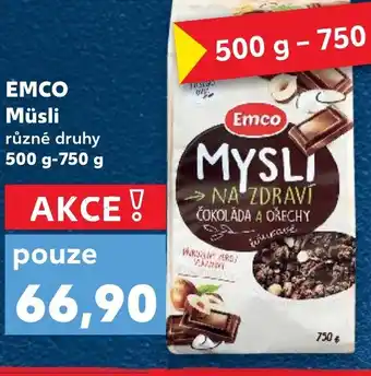 Kaufland EMCO Müsli nabídka