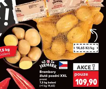 Kaufland Brambory žluté pozdní XXL nabídka