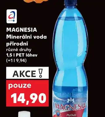Kaufland MAGNESIA Minerální voda přírodní nabídka