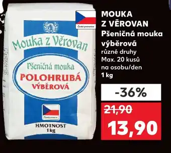 Kaufland MOUKA Z VĚROVAN Pšeničná mouka výběrová nabídka
