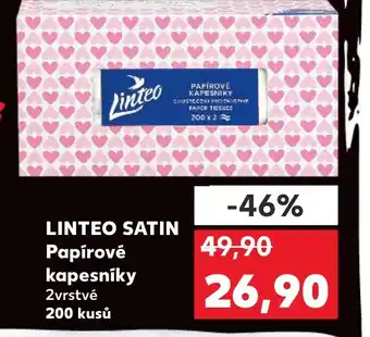 Kaufland LINTEO SATIN Papírové kapesniky nabídka