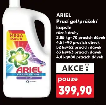 Kaufland ARIEL Prací gel/prášek/ kapsle nabídka