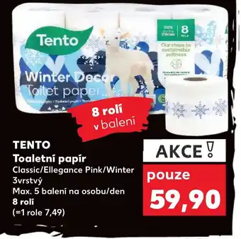 Kaufland TENTO Toaletní papír nabídka