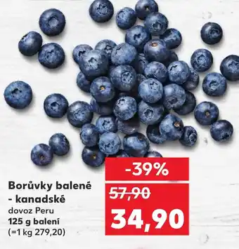 Kaufland Borůvky balené - kanadské nabídka