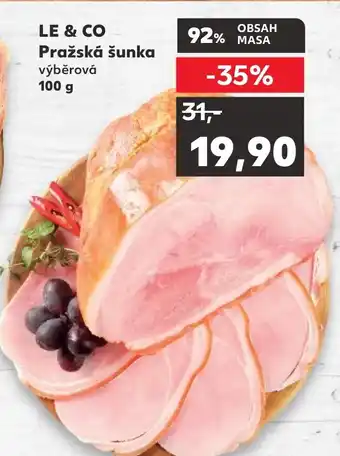 Kaufland LE & CO Pražská šunka nabídka