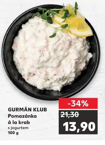 Kaufland GURMÁN KLUB Pomazánka à la krab nabídka