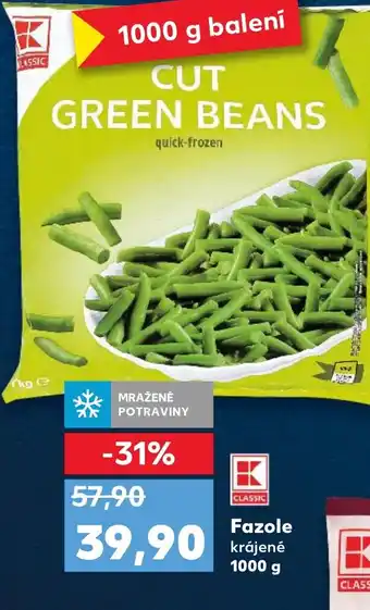 Kaufland Fazole krájené 1000 g nabídka