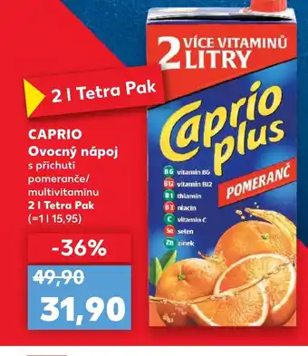 Kaufland CAPRIO Ovocný nápoj nabídka