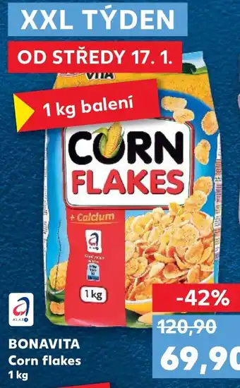 Kaufland BONAVITA Corn flakes 1 kg nabídka