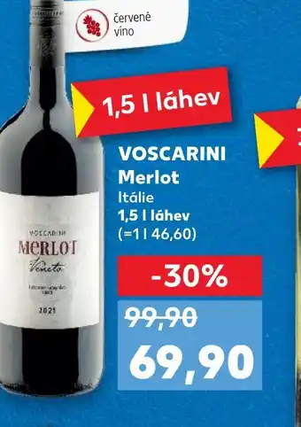 Kaufland VOSCARINI Merlot nabídka