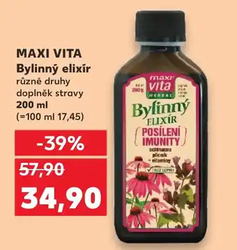 Kaufland MAXI VITA Bylinný elixir nabídka