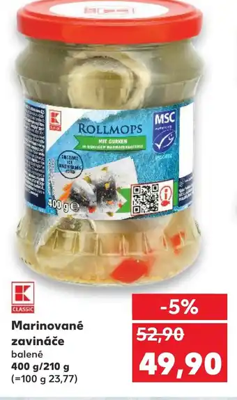 Kaufland Marinované zavináče nabídka