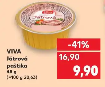 Kaufland VIVA Játrová paštika 48 g nabídka