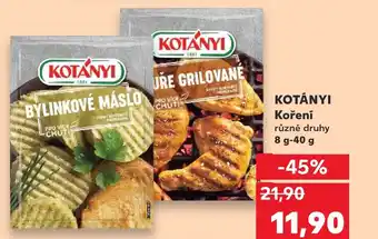 Kaufland KOTÁNYI Koření nabídka