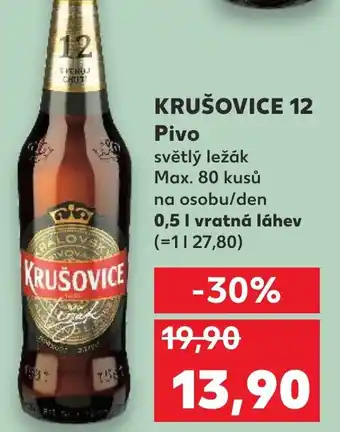 Kaufland KRUŠOVICE 12 Pivo nabídka