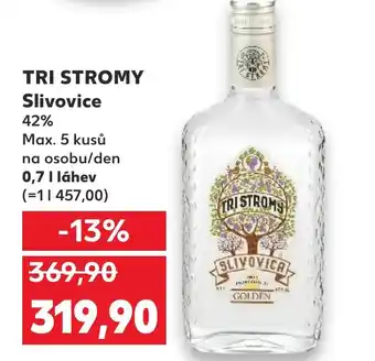 Kaufland TRI STROMY Slivovice nabídka