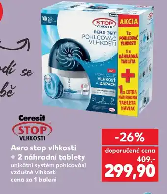 Kaufland Aero stop vlhkosti + 2 náhradní tablety nabídka