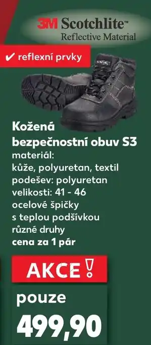 Kaufland Kožená bezpečnostní obuv S3 nabídka