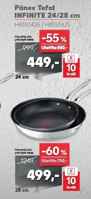 Kaufland Pánev Tefal INFINITE 24/28 cm nabídka