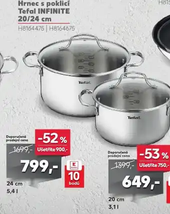Kaufland Hrnec s poklici Tefal INFINITE 20/24 cm nabídka