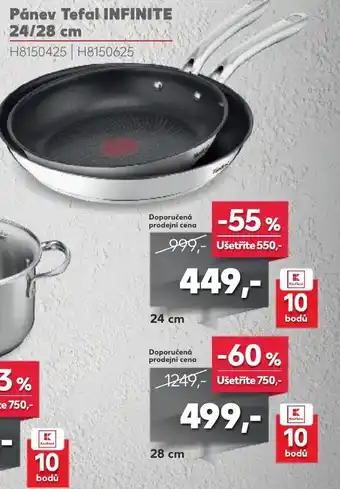 Kaufland Pánev Tefal INFINITE 24/28 cm nabídka
