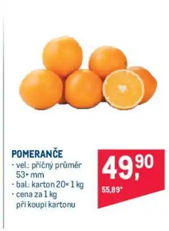Makro POMERANČE nabídka