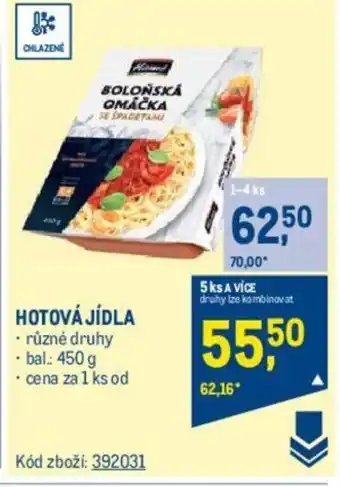 Makro HOTOVÁ JÍDLA nabídka