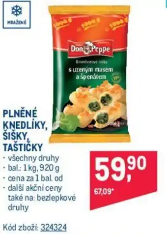 Makro PLNĚNÉ KNEDLÍKY, ŠIŠKY, TAŠTIČKY nabídka
