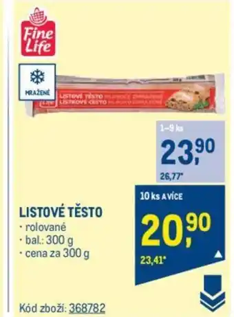 Makro LISTOVÉ TĚSTO nabídka