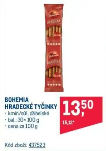 Makro BOHEMIA HRADECKÉ TYČINKY nabídka