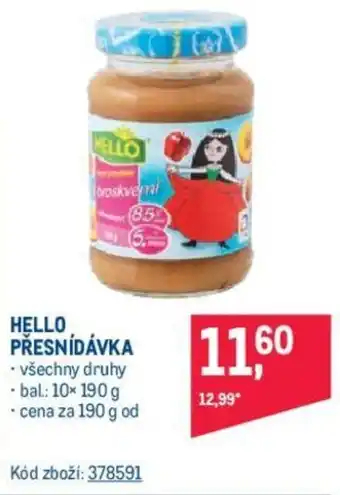 Makro HELLO PŘESNÍDÁVKA nabídka