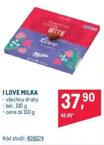 Makro I LOVE MILKA nabídka