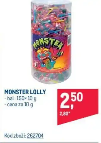 Makro MONSTER LOLLY nabídka