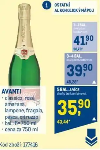 Makro AVANTI nabídka