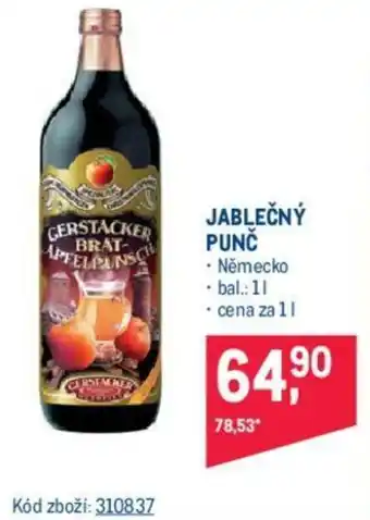 Makro JABLEČNÝ PUNČ nabídka