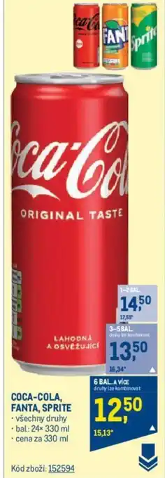 Makro COCA-COLA, FANTA, SPRITE nabídka