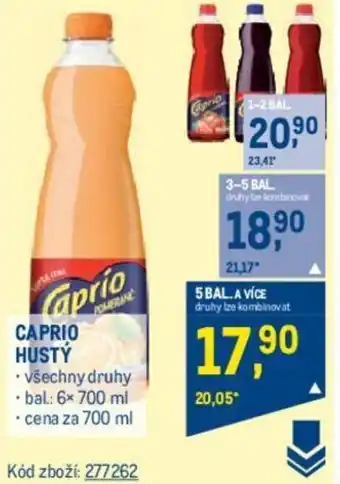 Makro CAPRIO HUSTÝ nabídka