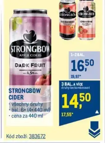 Makro STRONGBOW CIDER nabídka