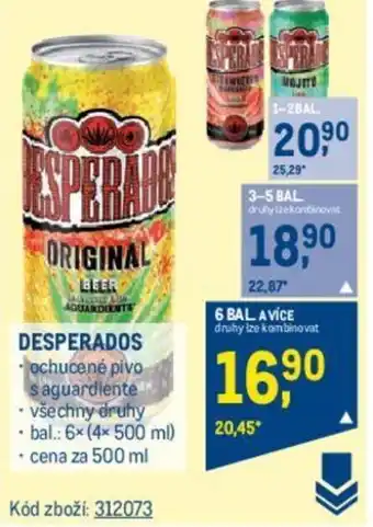Makro DESPERADOS nabídka