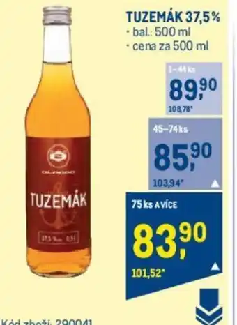 Makro TUZEMÁK 37,5% nabídka