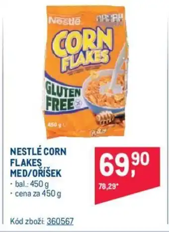 Makro NESTLÉ CORN FLAKES MED/OŘÍŠEK nabídka